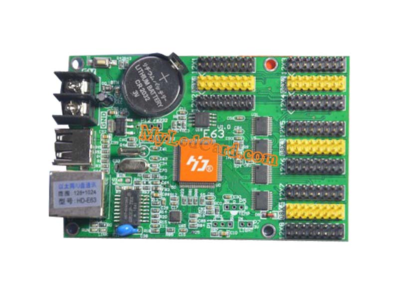 HD-E63 Ethernet/USB Ports LED Board Controller Card